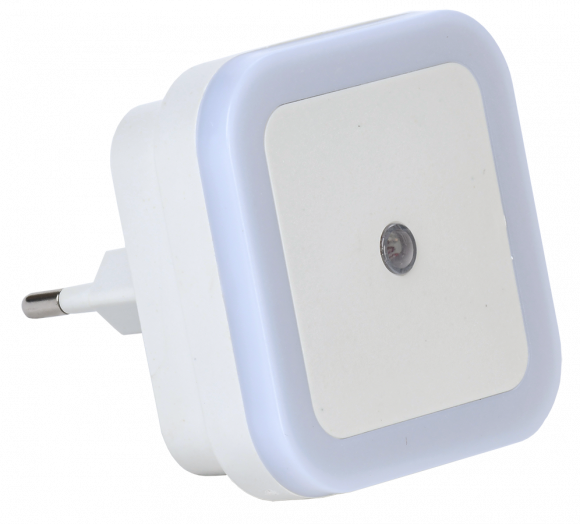 IEK LIGHTING Светильник-ночник светодиодный 018 квадрат с датчиком освещенности 220В IEK, LDNN8-018-SQ-P-00-S-K01