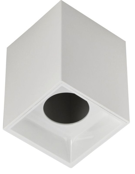 IEK LIGHTING Светильник 4112 накладной потолочный под лампу GU10 белый пластик IEK, LT-UPB0-4112-GU10-1-K01