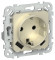 IEK FLITE Розетка 1-местная с заземлением с защитными шторками 16А с USB A+C 20Вт РСЮшс11-0-ФлШ шампань IEK, FI-R14-16-U22-020-K37