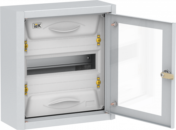 IEK TITAN 5 Корпус металлический ЩРн-12 прозрачная дверь IP31 УХЛ3 IEK, MKM16-N-012-31-Z-U
