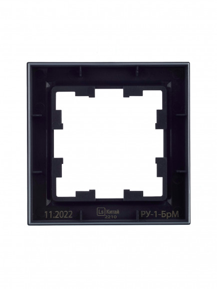 IEK BRITE Рамка 1-местная РУ-1-БрМ маренго , BR-M12-K35