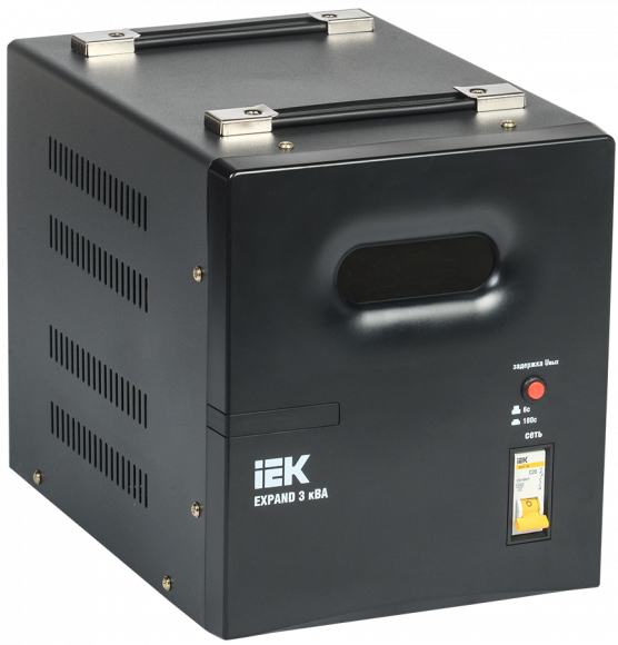 IEK Стабилизатор напряжения однофазный переносной 3кВА EXPAND IEK, IVS21-1-003-11