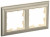 IEK BRITE Рамка 2-местная РУ-2-Бр бежевый/шампань , BR-M22-12-3-K10