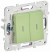 IEK SKANDY Выключатель 2-клавишный проходной с индикацией 10А SK-V10G мятный , SK-V22-1-10-K06