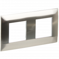 SKANDY Рамка 2-местная SK-F32N металл никель , SK-M22-M-K50