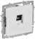 IEK BRITE Розетка компьютерная RJ45 кат.5E РК10-БрАБ арктический белый , BR-K10-1-K91