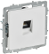 IEK BRITE Розетка компьютерная RJ45 кат.5E РК10-БрАБ арктический белый IEK, BR-K10-1-K91
