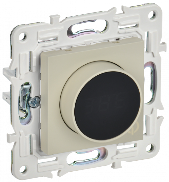 IEK SKANDY Термостат электронный с индикацией SK-T01B бежевый IEK, SK-RT11-K10