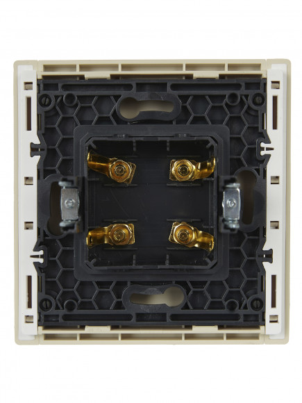 IEK FORTE&PIANO Аудиорозетка 4-местная FP439 ваниль , FP-S40-K10