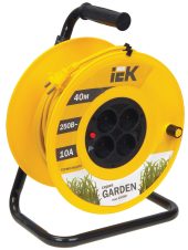 GARDEN Катушка УК40 4 места без заземления с термозащитой 2х1,0мм2 40м IEK