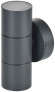 IEK LIGHTING Светильник уличный 5113 настенный под лампу 2хGU10 IP65 серый IEK, LT-UPU0-5113-GU10-2-K03