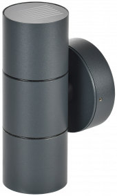 LIGHTING Светильник уличный 5113 настенный под лампу 2хGU10 IP65 серый IEK, LT-UPU0-5113-GU10-2-K03