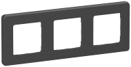 IEKINSPIRIA Рамка 3-местная 6739531 антрацит IEK