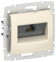 IEKVALENA Розетка компьютерная RJ45 категория 5Е UTP 6956241 слоновая кость IEK