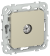 IEK FLITE Розетка TV экранированная проходная тип M РТВм-1-1-2-ФлШ шампань IEK, FI-A13-P-K37