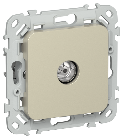 IEK FLITE Розетка TV экранированная проходная тип M РТВм-1-1-2-ФлШ шампань IEK, FI-A13-P-K37