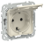 IEK FLITE Розетка с заземлением с защитными шторками и крышкой безвинтовое крепление 16А IP44 РСшкр11-1-44-ФлСл сливочный IEK, FI-R16-16-1-44-K86