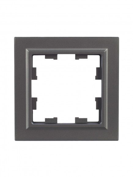 IEK BRITE Рамка 1-местная РУ-1-БрС сталь , BR-M12-K46