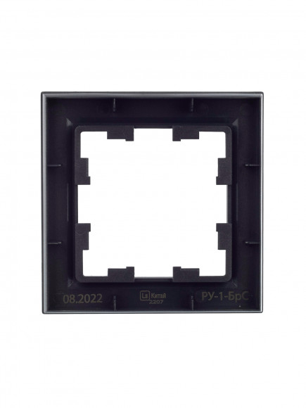 IEK BRITE Рамка 1-местная РУ-1-БрС сталь , BR-M12-K46