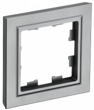 BRITE Рамка 1-местная РУ-1-БрС сталь , BR-M12-K46