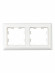 IEK BRITE Рамка 2-местная РУ-2-Бр белый/белый , BR-M22-12-K01