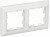 IEK BRITE Рамка 2-местная РУ-2-Бр белый/белый , BR-M22-12-K01