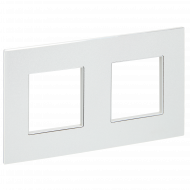 SKANDY Рамка 2-местная SK-F32S металл серебряный , SK-M22-M-K23