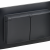 SKANDY Розетка 2-местная и крышкой 16А в сборе IP44 SK-R12Bl черный IEK, SK-R26-16-44-K02-F