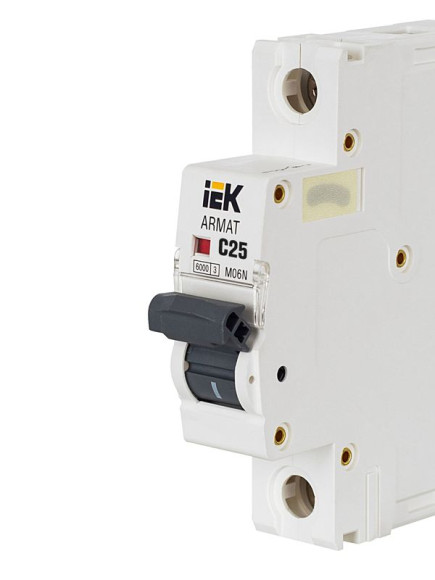 IEK ARMAT Автоматический выключатель M06N 1P C 25А IEK, AR-M06N-1-C025