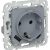 FLITE Розетка 1-местная с заземлением с защитными шторками 16А с USB A+C 20Вт безвинтовое крепление РСЮшс11-1-ФлМ маренго IEK, FI-R14-16-1-U22-020-K35