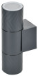 IEK LIGHTING Светильник уличный 5108 настенный под лампу 2хGU10 IP65 серый IEK, LT-UBU0-5108-GU10-2-K03