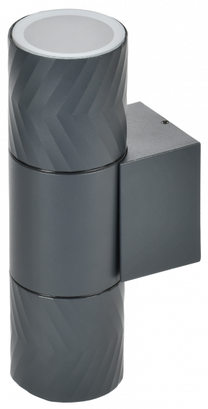 IEK LIGHTING Светильник уличный 5108 настенный под лампу 2хGU10 IP65 серый IEK, LT-UBU0-5108-GU10-2-K03