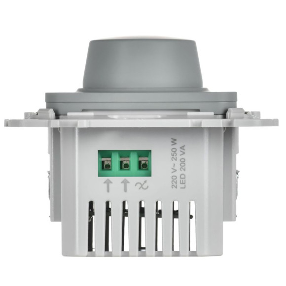 IEK FLITE Светорегулятор проходной LED 250Вт СС16-5-1-ФлС серый IEK, FI-D22-0250-P-K03