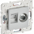SKANDY Розетка двойная TV+RJ45 кат.5E SK-A14S серебряный IEK, SK-AK20-1-K23