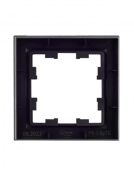 IEK BRITE Рамка 1-местная РУ-1-БрТБ темная бронза , BR-M12-K45