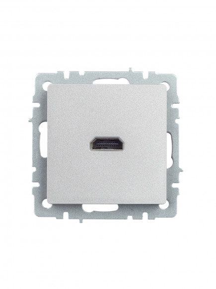 IEK BRITE Розетка HDMI РHDMI-0-БрА алюминий IEK, BR-H10-K47