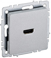 BRITE Розетка HDMI РHDMI-0-БрА алюминий IEK, BR-H10-K47 BRITE Розетка HDMI РHDMI-0-БрА алюминий IEK, BR-H10-K47