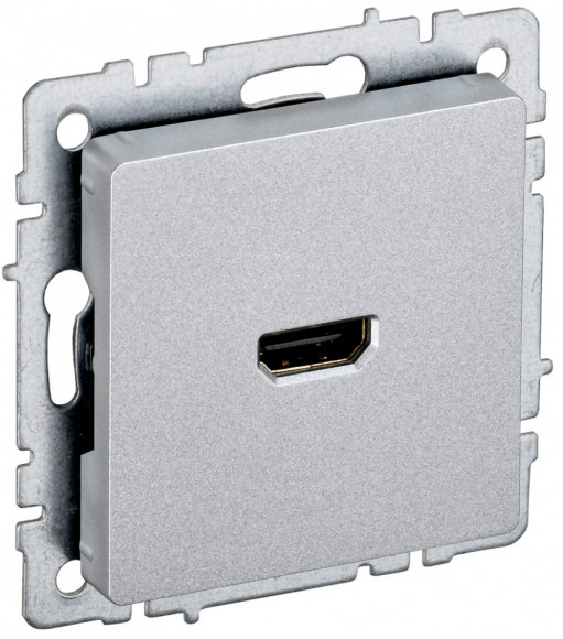 IEK BRITE Розетка HDMI РHDMI-0-БрА алюминий IEK, BR-H10-K47
