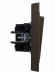 IEK BRITE Выключатель 1-клавишный 10А в сборе ВСР10-1-0-БрТБ темная бронза , BR-V10-0-10-K45-F