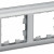 BRITE Рамка 2-местная РУ-2-Бр алюминий/алюминий IEK, BR-M22-12-K47