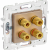 SKANDY Аудиорозетка 4-местная SK-A01Sa песочный IEK, SK-S40-K98