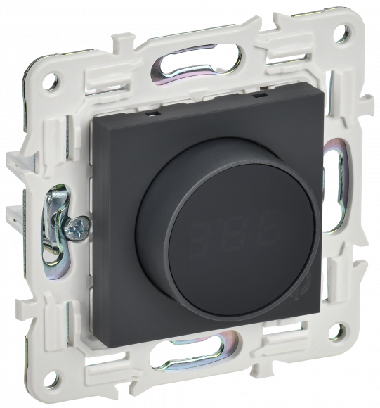 IEK SKANDY Термостат электронный с индикацией SK-T01G графит IEK, SK-RT11-K53