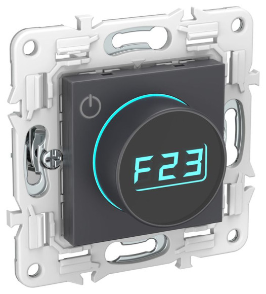 IEK SKANDY Термостат электронный с индикацией SK-T01G графит , SK-RT11-K53