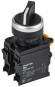 IEK Переключатель на 2 положения 1NO+1NC чёрный MASTER IEK, MI-SW60-11X2-3-24-2-K02