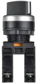 IEK Переключатель на 2 положения 1NO+1NC чёрный MASTER IEK, MI-SW60-11X2-3-24-2-K02