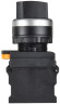 IEK Переключатель на 2 положения 1NO+1NC чёрный MASTER IEK, MI-SW60-11X2-3-24-2-K02