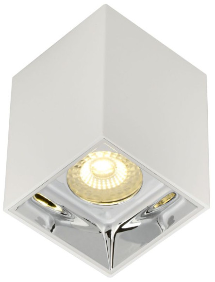 IEK LIGHTING Светильник 4112 накладной потолочный под лампу GU10 белый/хром пластик IEK, LT-UPB0-4112-GU10-1-K23 IEK LIGHTING Светильник 4112 накладной потолочный под лампу GU10 белый/хром пластик IEK, LT-UPB0-4112-GU10-1-K23