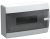 IEK UNION Compact Корпус пластиковый ЩРН-П-12 IP41 черная прозрачная дверь IEK, UIC-KP12-N-12-41-K01