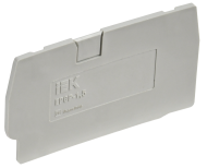 Заглушка для колодки клеммной CP 1,5мм2 серая IEK, YCT20-00-K03-001-ZGL