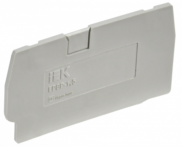 IEK Заглушка для колодки клеммной CP 1,5мм2 серая IEK, YCT20-00-K03-001-ZGL
